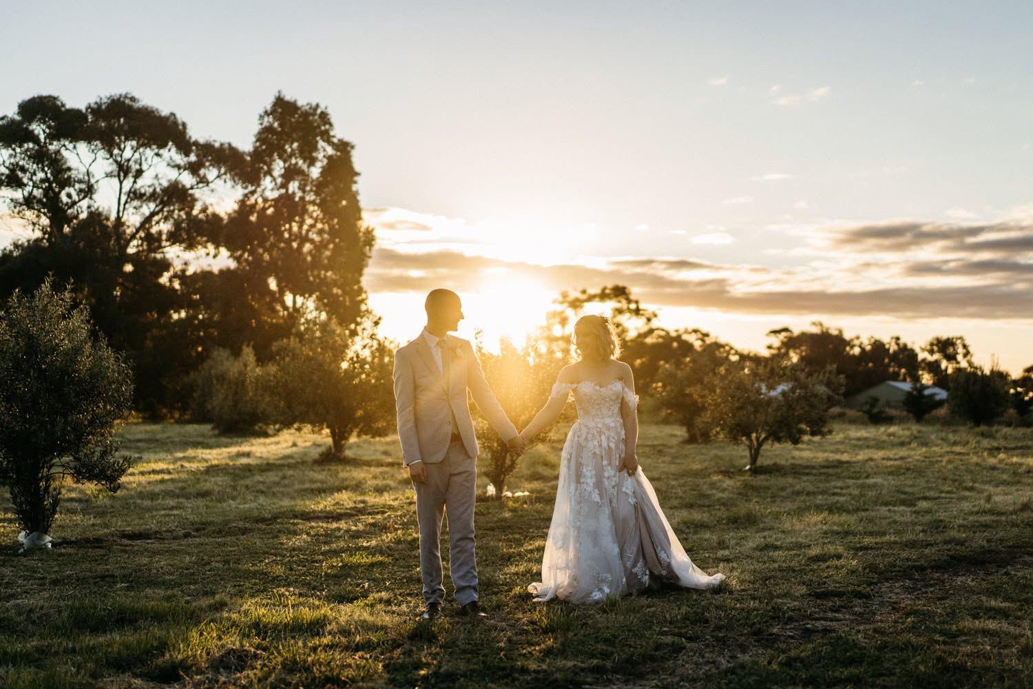 Golden hour portrait in the open paddocks